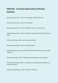 NURS 205 &ndash; Final Exam Study Guide and Practice Questions
