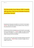 PCA Nematodes Exam Newest With Complete  200 Questions And Correct Detailed Answers&vert;  Brand New Version&excl; 