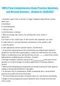 RNFA Final Comprehensive Exam 2026&sol;2027 &ndash; Practice Questions with Revised Answers &ndash; Graded A&plus;