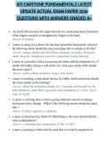 ATI CAPSTONE FUNDAMENTALS LATEST UPDATE ACTUAL EXAM PAPER 2026 QUESTIONS WITH ANSWERS GRADED A&plus;