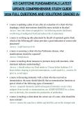 ATI CAPSTONE FUNDAMENTALS LATEST UPDATE COMPREHENSIVE STUDY GUIDE 2026 FULL QUESTIONS AND SOLUTIONS GRADED A&plus;