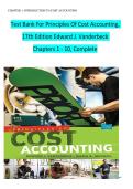 Principles of Cost Accounting 17th Edition Test Bank &vert; Edward J&period; Vanderbeck & Maria R&period; Mitchell &vert; Exam Prep