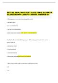 ACTUAL 2026&sol;2027 SERV SAFE FOOD HANDLER EXAMINATION LATEST UPDATE GRADED A&plus;