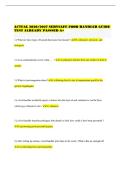ACTUAL 2026&sol;2027 SERVSAFE FOOD HANDLER GUIDE TEST ALREADY PASSSED A&plus;