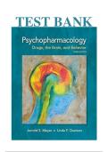 Psychopharmacology&colon; Drugs&comma; the Brain&comma; and Behavior 3rd Edition Nursing Test Bank &vert; Meyer &vert; Exam Prep