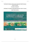 Test Bank for Stanhope and Lancasters Community Health Nursing In Canada&comma; 4th Edition By Sandra A Mcdonald &vert;All Chapter &lpar;1-18&rpar; &vert; Q&As Verified With Rationales &vert; Grade A&plus; Assured &vert;ISBN 9780323693950