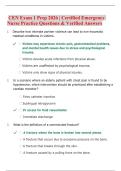 CEN Exam 1 Prep 2026 &vert; Certified Emergency Nurse Practice Questions & Verified Answers