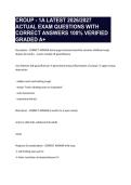 CROUP - 1A LATEST 2026&sol;2027 ACTUAL EXAM QUESTIONS WITH CORRECT ANSWERS 100&percnt; VERIFIED GRADED A&plus;