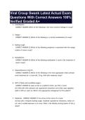 Viral Croup Swank Latest Actual Exam Questions With Correct Answers 100&percnt; Verified Graded A&plus;