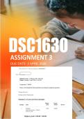 DSC1630  Assignment 3 QUIZ 2026 &vert; Distinction Guaranteed - Due 2 April 2026