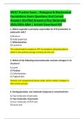 MCAT Practice Exam &ndash; Biological & Biochemical  Foundations Exam Questions And Correct  Answers &lpar;Verified Answers&rpar; Plus Rationales  2025&sol;2026 Q&A &vert; Instant Download Pdf 
