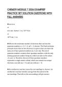 CHEM219 MODULE 7 2026 EXAMPREP PRACTICE SET SOLUTION QUESTIONS WITH FULL ANSWERS