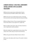 CHEM219 MODULE 7 2026 FINAL ASSESSMENT TESTED CONTENT WITH ACCURATE SOLUTIONS