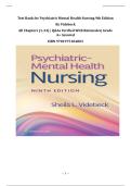 Test Bank for Psychiatric Mental Health Nursing 9th Edition By Videbeck &vert;All Chapters &lpar;1-24&rpar; &vert; Q&As Verified With Rationales&vert; Grade A&plus; Assured &vert;ISBN 9781975184803