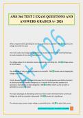 AMS 366 TEST 3 EXAM QUESTIONS AND ANSWERS GRADED A&plus; 2026