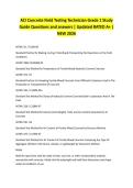 ACI Concrete Field Testing Technician Grade 1 Study Guide Questions and answers &vert; Updated RATED A&plus; &vert; NEW 2026