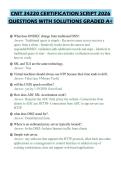 CNIT 34220 CERTIFICATION SCRIPT 2026 QUESTIONS WITH SOLUTIONS GRADED A&plus;