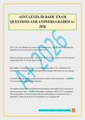 ASNT LEVEL III BASIC EXAM QUESTIONS AND ANSWERS GRADED A&plus; 2026