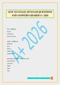 AVIT 323 STAGE 255 EXAM QUESTIONS AND ANSWERS GRADED A&plus; 2026