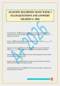 AVIATION MACHINIST MATE WEEK 3 EXAM QUESTIONS AND ANSWERS GRADED A&plus; 2026