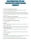 BAILEY BRIDGE FINAL TEST 2026 QUESTIONS WITH CORRECT ANSWERS GRADED A&plus;