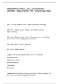 NU185 EXAM 4 GALEN &vert; 193 QUESTIONS AND ANSWERS &vert; 2026 UPDATE &vert; WITH COPLETE SOLUTION&period;