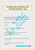 CE 4600 EXAM 1 QUESTIONS AND ANSWERS GRADED A&plus; 2026