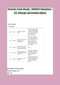 iHuman Case Study - KRISTA Hampton - CC&colon; Allergic dermatitis &lpar;Skin&rpar;