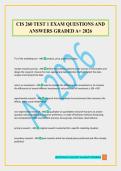 CIS 260 TEST 1 EXAM QUESTIONS AND ANSWERS GRADED A&plus; 2026