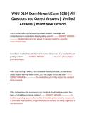 WGU D184 Exam Newest Exam 2026 &vert; All Questions and Correct Answers &vert; Verified Answers &vert; Brand New Version&excl;