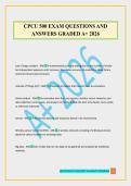 CPCU 500 EXAM QUESTIONS AND ANSWERS GRADED A&plus; 2026