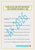 CS354 EXAM 2 REVIEW QUESTIONS AND ANSWERS GRADED A&plus; 2026