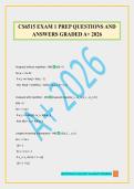 CS6515 EXAM 1 PREP QUESTIONS AND ANSWERS GRADED A&plus; 2026