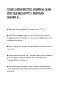 COMD 5070 PRACTICE SOLUTION EXAM 2026 QUESTIONS WITH ANSWERS GRADED A&plus;