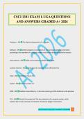 CSCI 1301 EXAM 1-UGA QUESTIONS AND ANSWERS GRADED A&plus; 2026