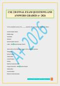 CSE 230 FINAL EXAM QUESTIONS AND ANSWERS GRADED A&plus; 2026