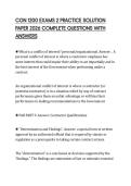CON 1200 EXAMS 2 PRACTICE SOLUTION PAPER 2026 COMPLETE QUESTIONS WITH ANSWERS