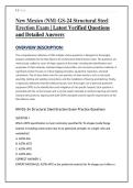 New Mexico &lpar;NM&rpar; GS-24 Structural Steel  Erection Exam &vert; Latest Verified Questions  and Detailed Answers 