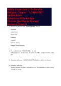 Safety Inspection Of In-Service Bridges&colon; Chapter 11 &lpar;2026&sol;2027&rpar; Update&vert;Exam Questions With Multiple Choices &vert;Verified & Revised Answers &lpar;New&rpar;&excl;&excl;&excl;