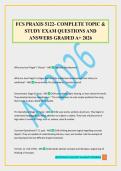 FCS PRAXIS 5122- COMPLETE TOPIC & STUDY EXAM QUESTIONS AND ANSWERS GRADED A&plus; 2026