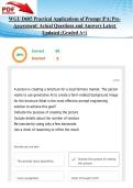 WGU D685 Practical Applications of Prompt &vert;PA&vert; Pre-Assessment&vert; Actual Questions and Answers Latest Updated 2026&sol;2027 &lpar;Graded A&plus;&rpar;