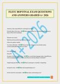 FLETC BOP FINAL EXAM QUESTIONS AND ANSWERS GRADED A&plus; 2026