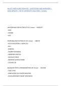 NU155 MED SURG EXAM &num;3 &vert; QUESTIONS AND ANSWERS &vert; 2026 UPDATE &vert; WITH COMPLETE SOLUTION - GALEN&period;