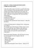 UWF PCC 1 FINAL EXAM QUESTIONS WITH COMPLETE SOLUTIONS