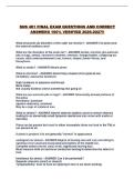 SHS 401 FINAL EXAM QUESTIONS AND CORRECT ANSWERS 100&percnt; VERIFIED 2026-2027&excl;&excl;