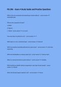 FIS 206 &ndash; Exam 4 Study Guide and Practice Questions