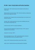FIS 206 &ndash; Exam 1 Study Guide and Practice Questions