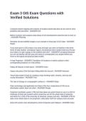 Exam 3 GIS Exam Questions with Verified Solutions