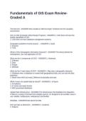 Fundamentals of GIS Exam Review-Graded A