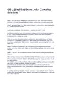 GIS 1 &lpar;Shellito&rpar; Exam 1 with Complete Solutions